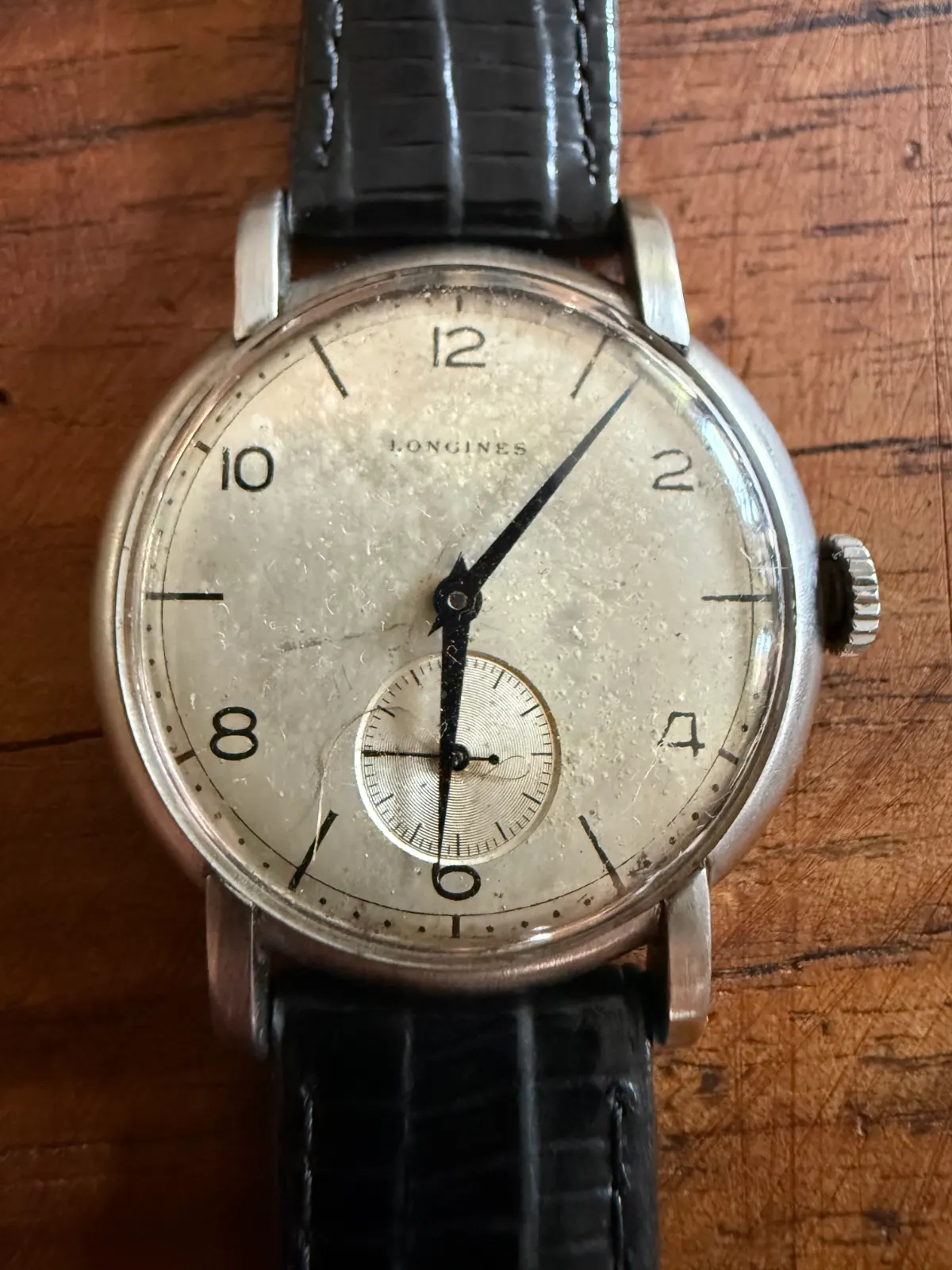 Orologio vintage Longines Small Seconds - Ref. 23584 – Calibro 12.68Z – Acciaio 35 mm – Carica manuale – Circa 1940 — foto 1