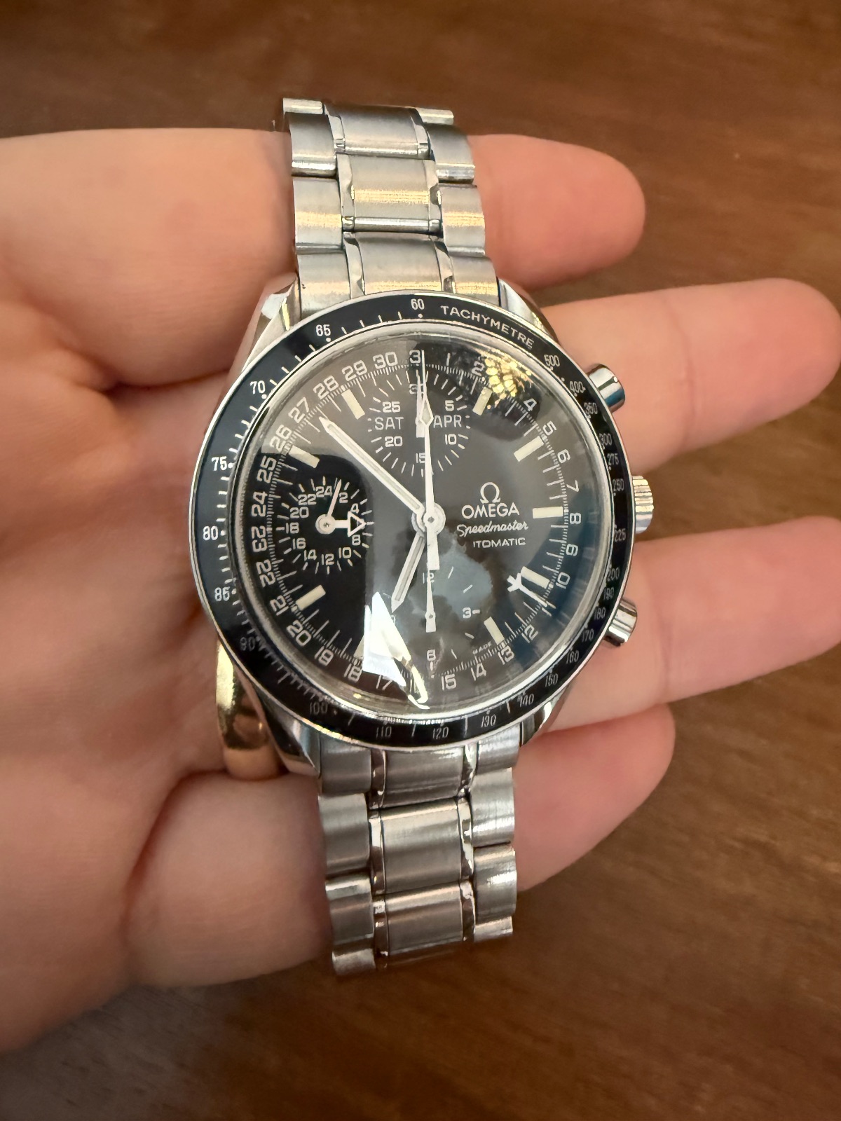 Orologio vintage Omega Speedmaster Automatic Triple Calendar ref. 3520.50.00 Calibro 1151 | Cronografo Automatico | Triple Calendar | 39 mm | 1998 circa — foto 1
