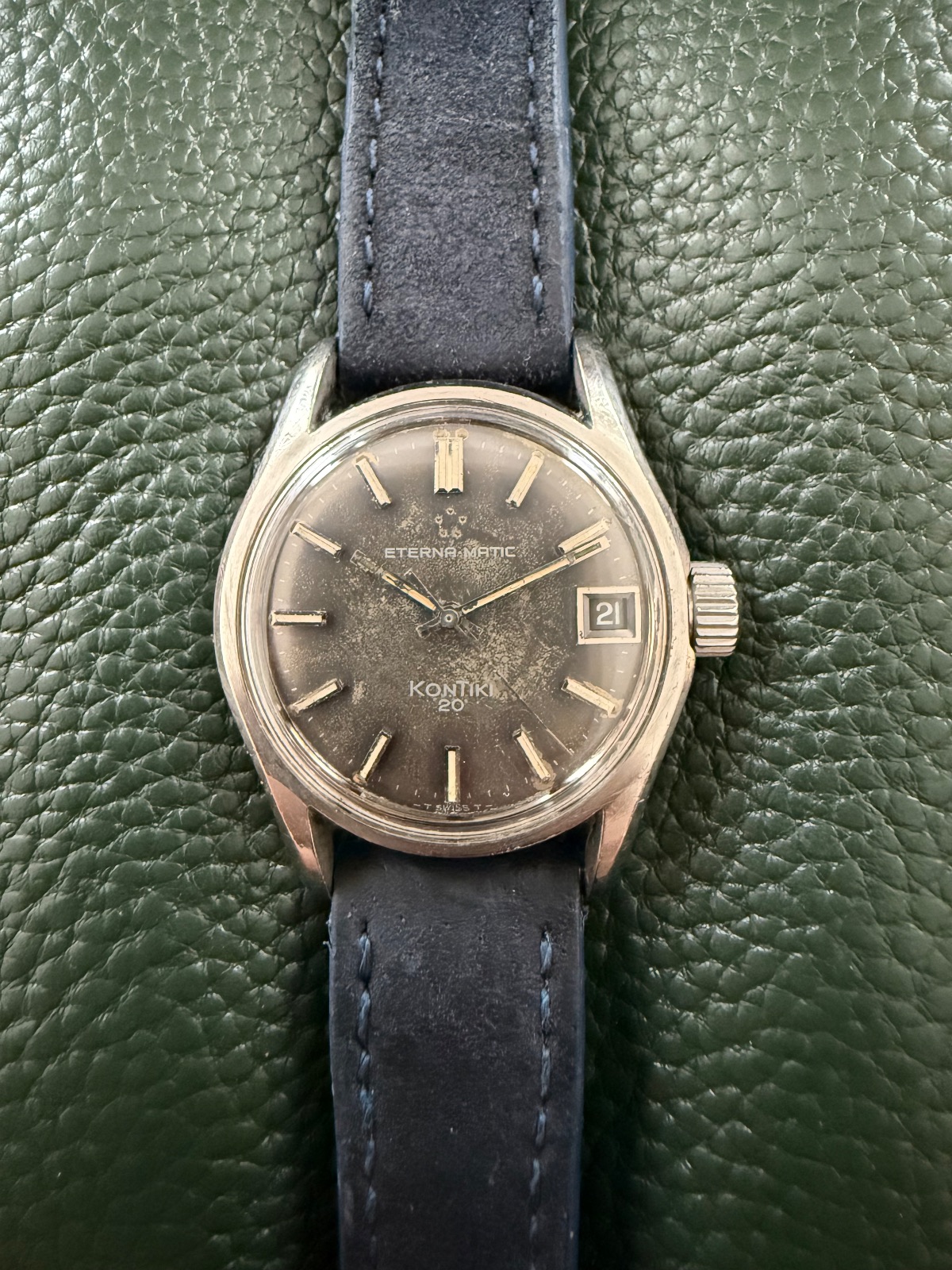 Orologio vintage Eterna-Matic KonTiki 20 Ref. 130TT | Tropical Dial | Calibro Automatico Eterna 1488K | 34,5 mm | Anni ’60 — foto 1