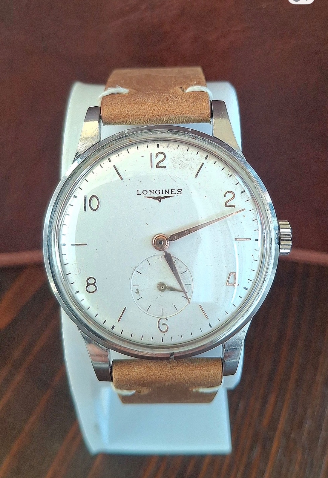 Orologio vintage Longines Ref. 4911-24 | Acciaio | 37 mm | Piccoli secondi | Carica manuale | Calibro 12.68Z | Anni ’40 — foto 1