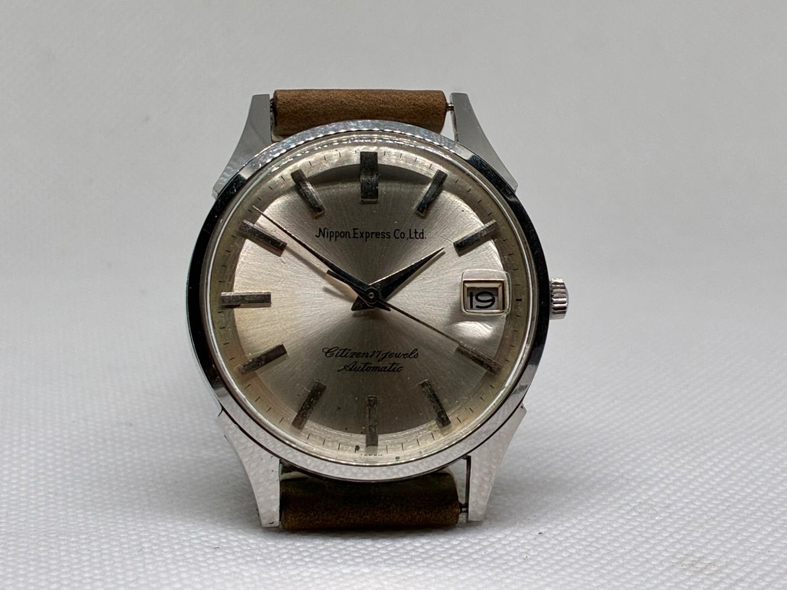 Orologio vintage Citizen Auto Dater Uni 17 Jewels Nippon Express Long Service Award – Full Set – 1966 — foto 1