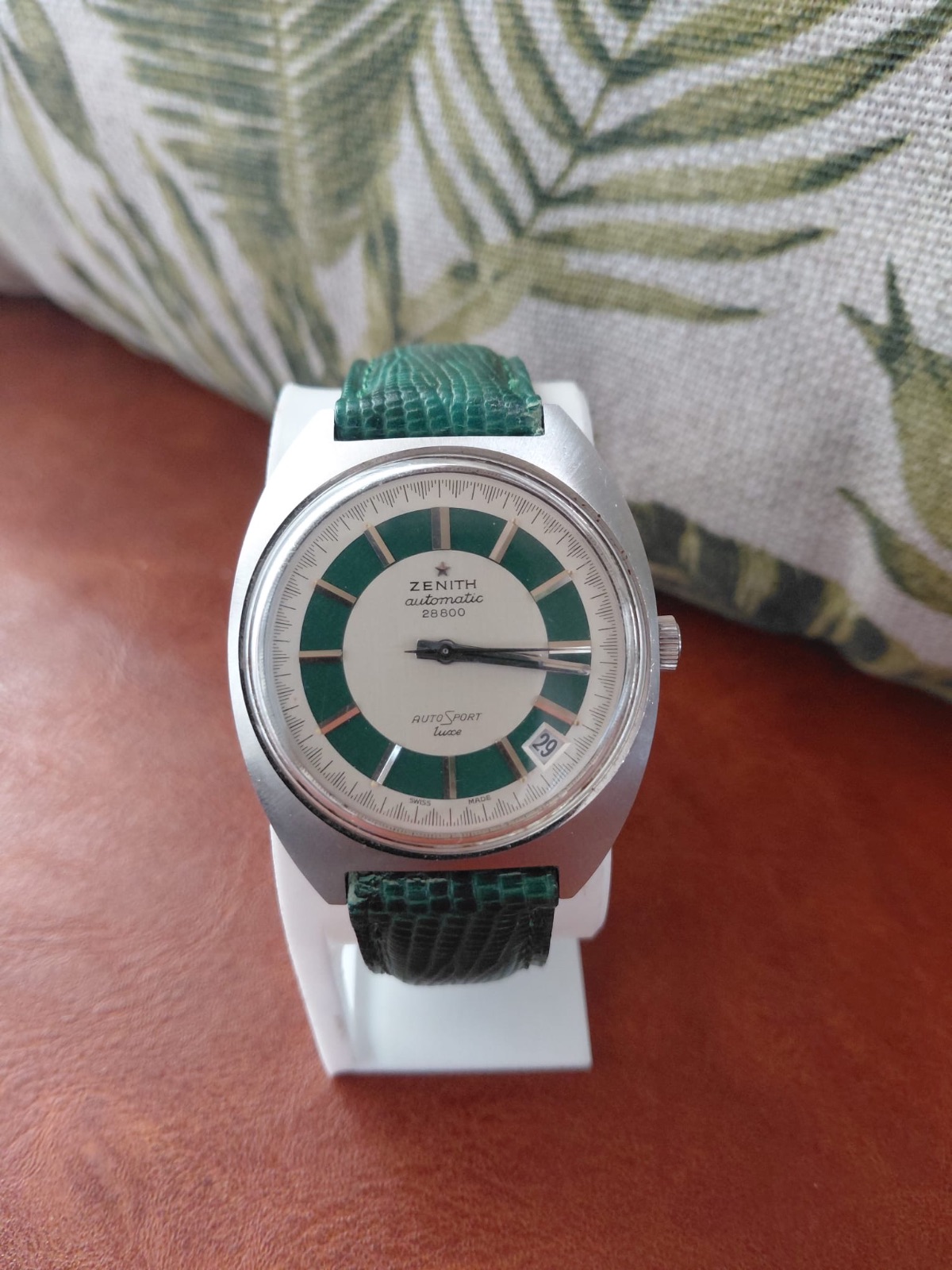 Orologio vintage Zenith AUTOSPORT LUXE 28.800 – GREEN DIAL – AUTOMATIC CAL. 2562PC – REF. GR 720001 — foto 1