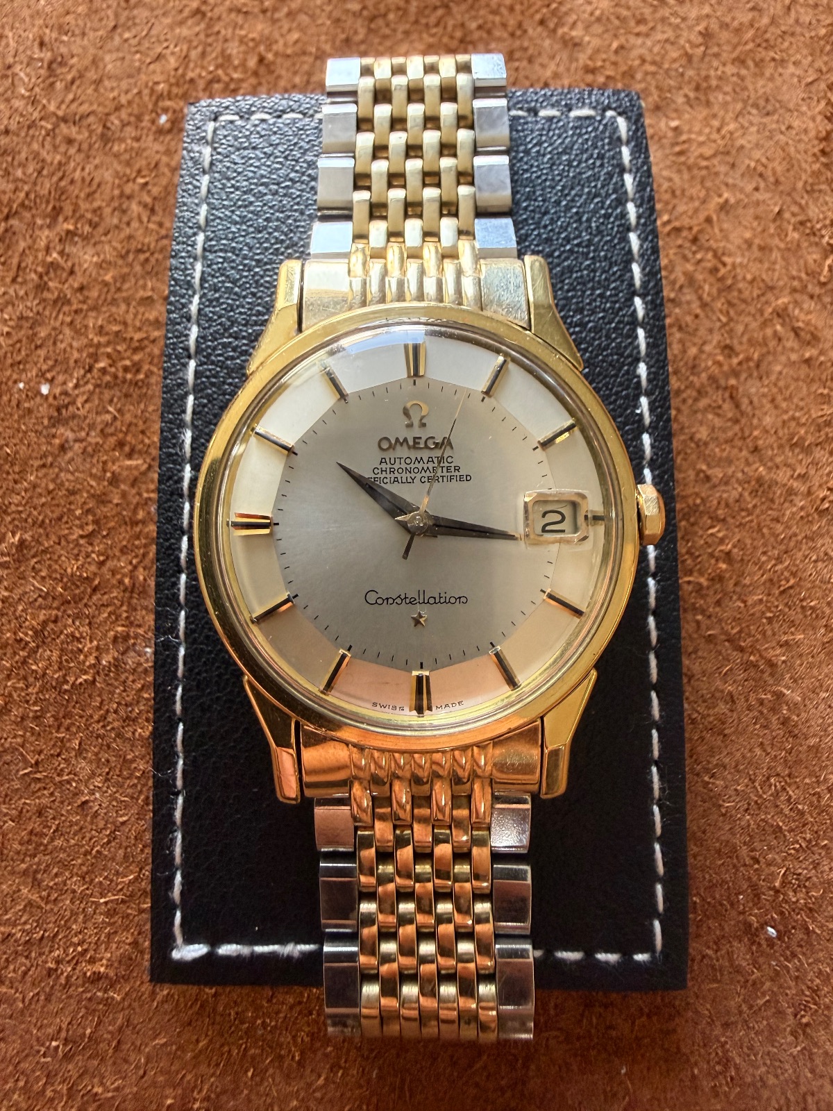 Orologio vintage Omega Constellation Pie Pan “Golden Observatory” Ref. 168.005 – Cal. 561 Chronometer — foto 1