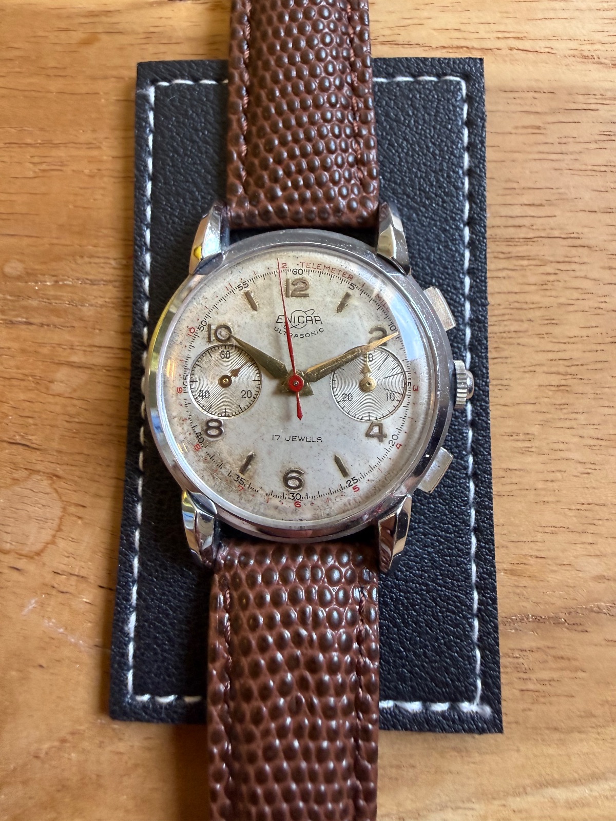 Orologio vintage Enicar ULTRASONIC CHRONOGRAPH TELEMETER – VALJOUX 92 – ANNI ’50 — foto 1
