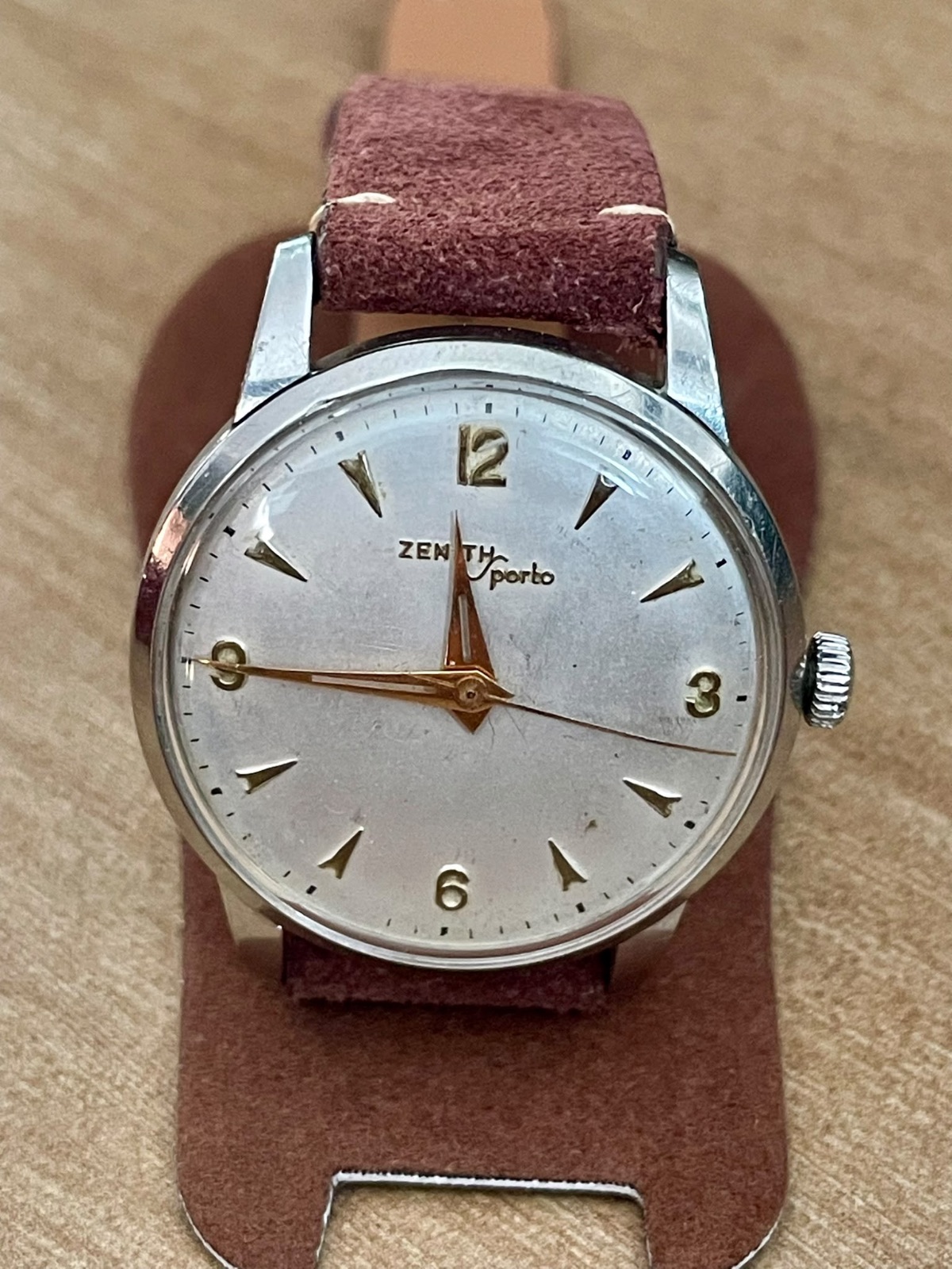 Orologio vintage Zenith Sporto Cal. 120 – 18 Jewels – Stainless Steel – Anni ’50 — foto 1
